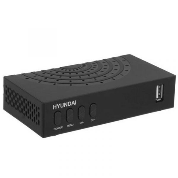 Ресивер DVB-T2 Hyundai H-DVB440 черный